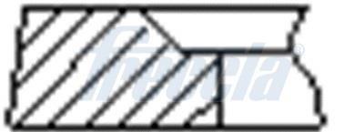 Jeu de segments de pistons FRECCIA ref. FR10-249400